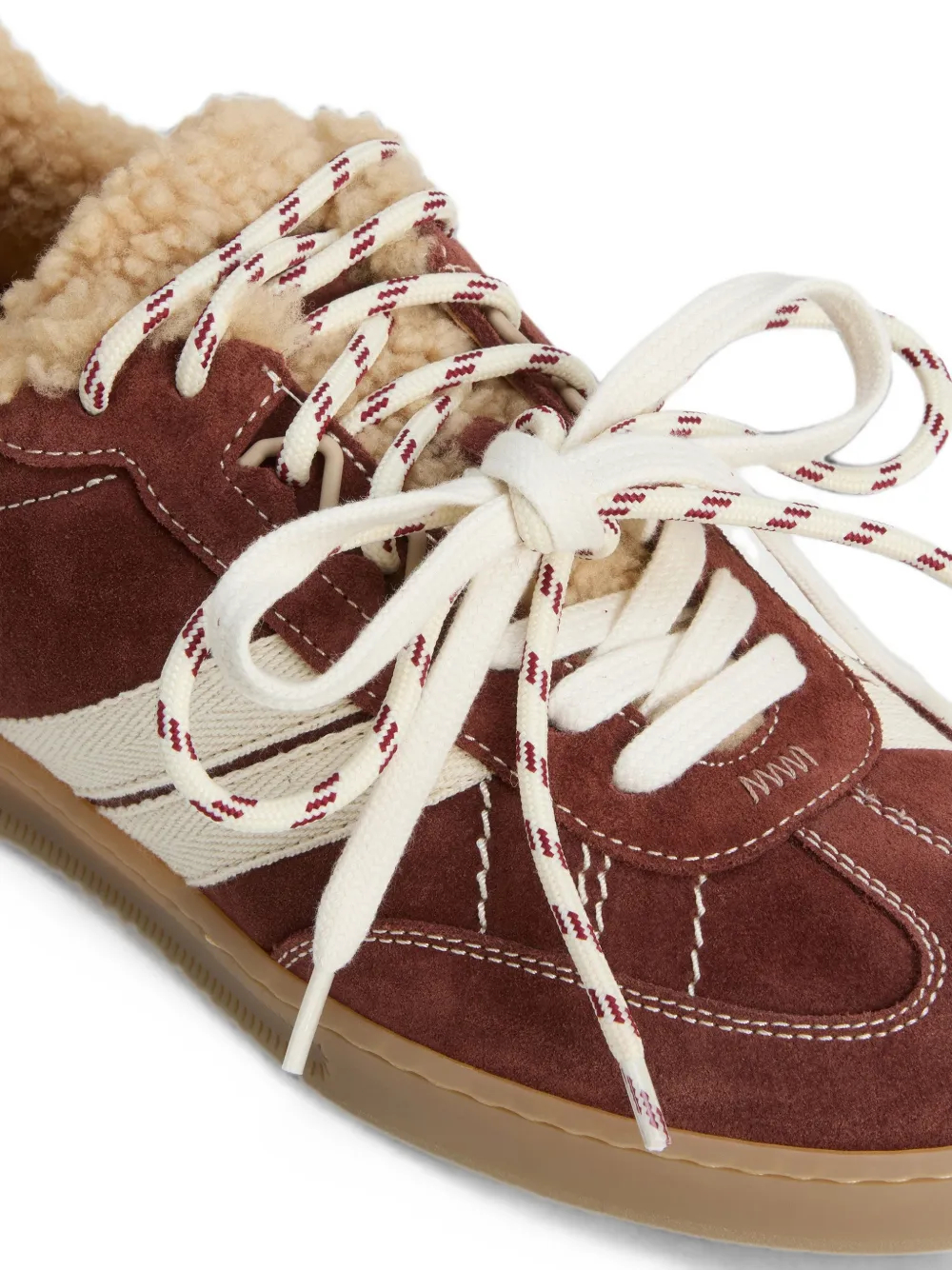 Woolrich Doubleu contrast-heel sneakers Bruin