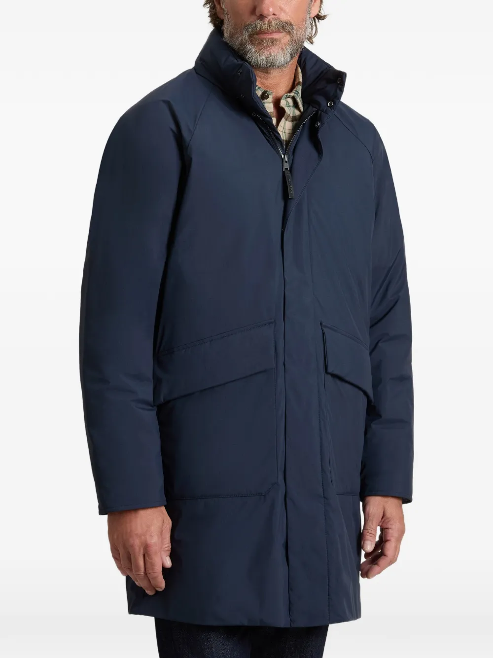 Woolrich Micro-ripstop parka met capuchon Blauw