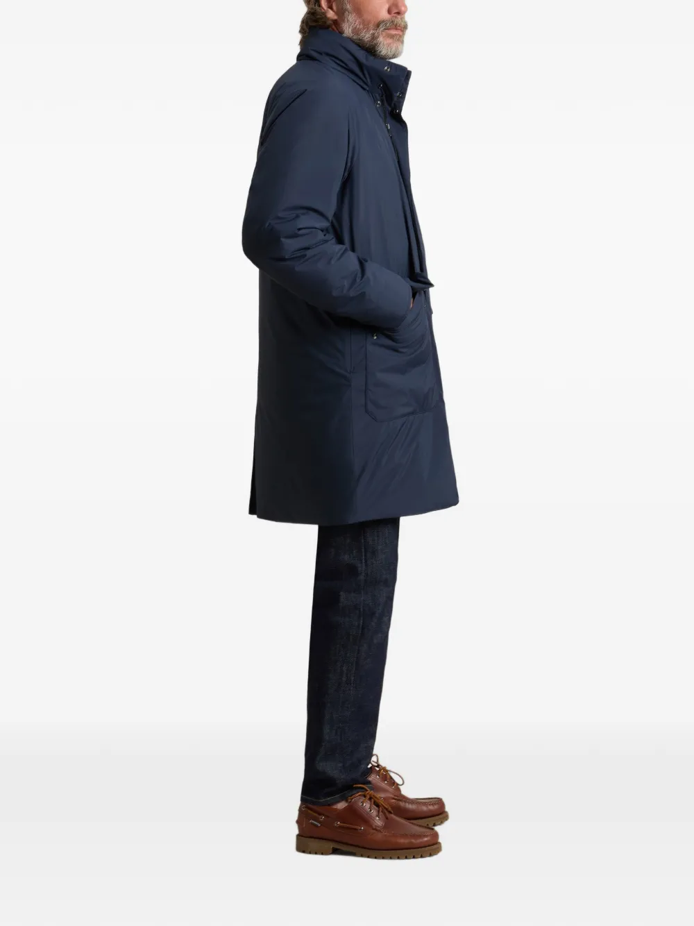 Woolrich Micro-ripstop parka met capuchon Blauw