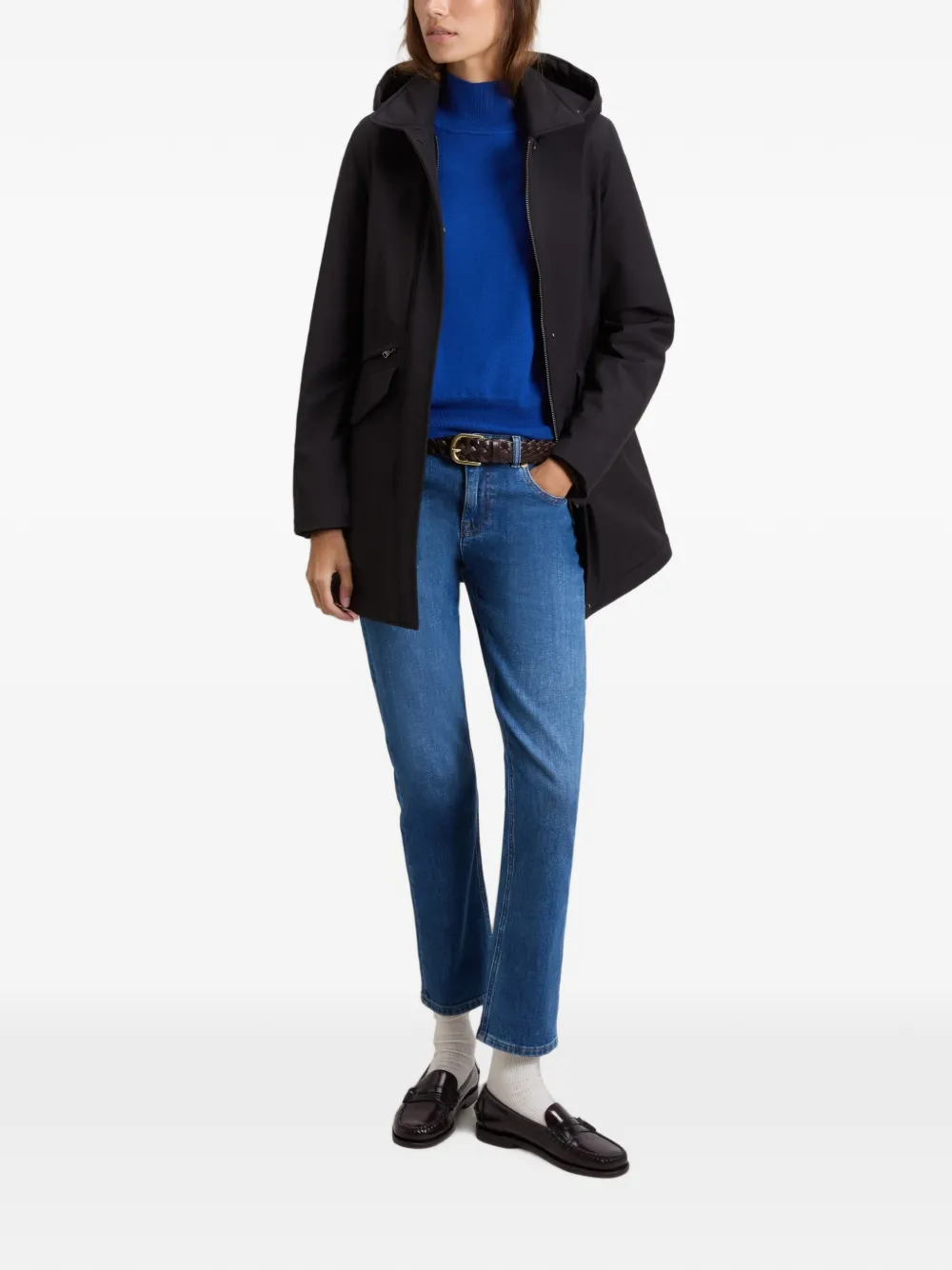 Woolrich Jas met afneembare capuchon Zwart