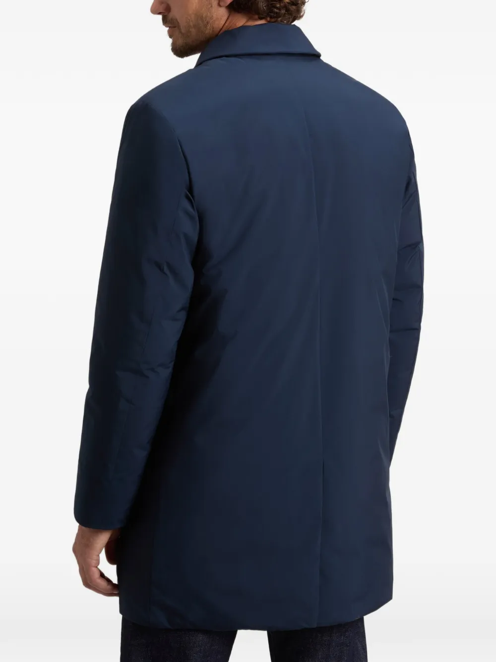 Woolrich Cloud Lamar jas met enkele rij knopen Blauw
