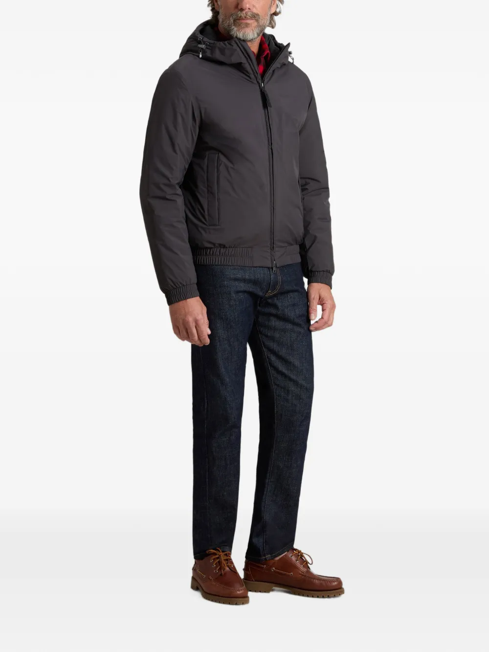 Woolrich Jack van micro-ripstop Grijs