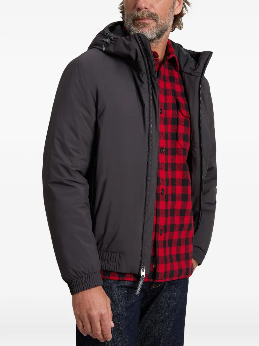 Woolrich Jack van micro-ripstop Grijs