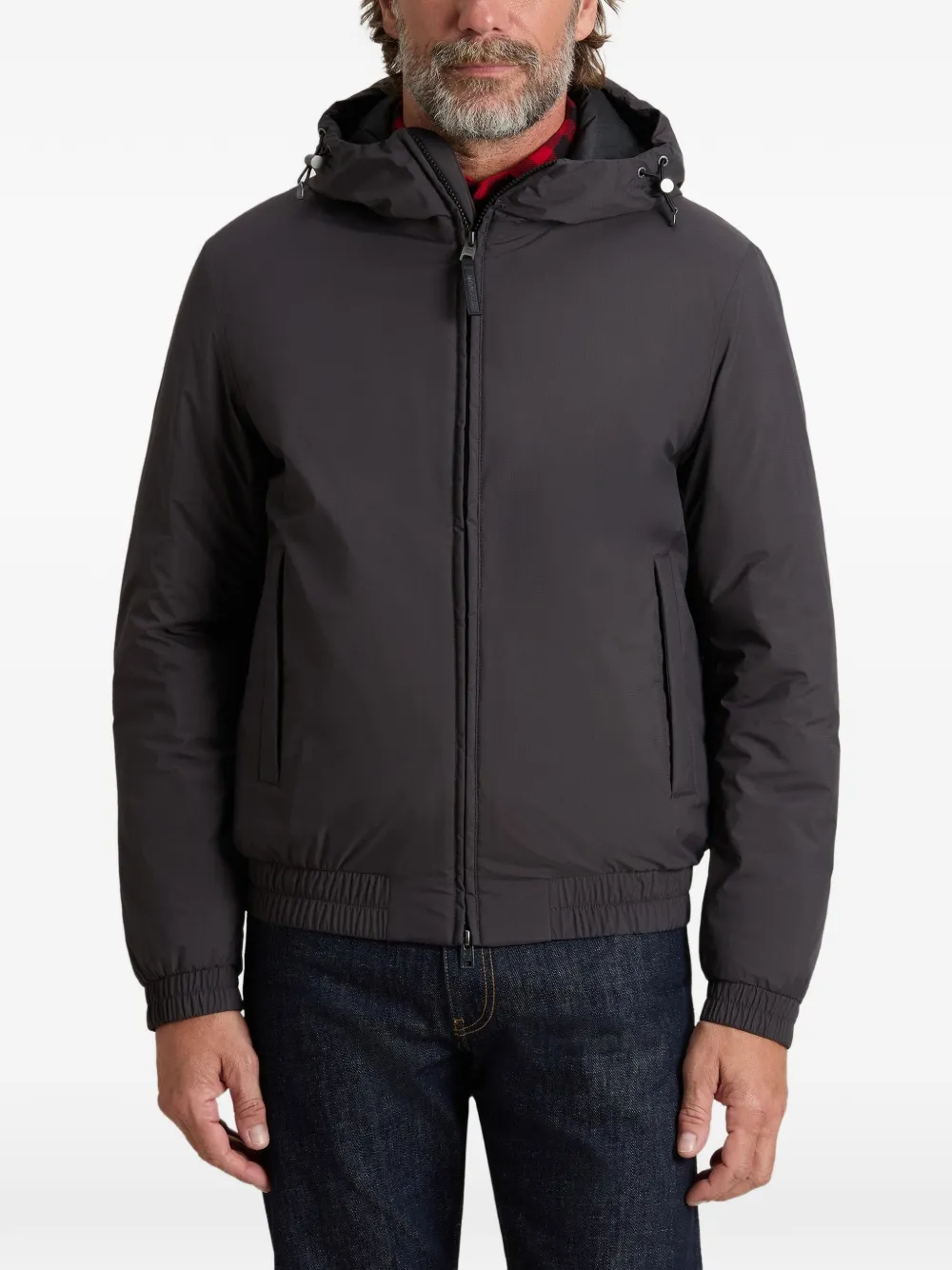 Woolrich Jack van micro-ripstop Grijs