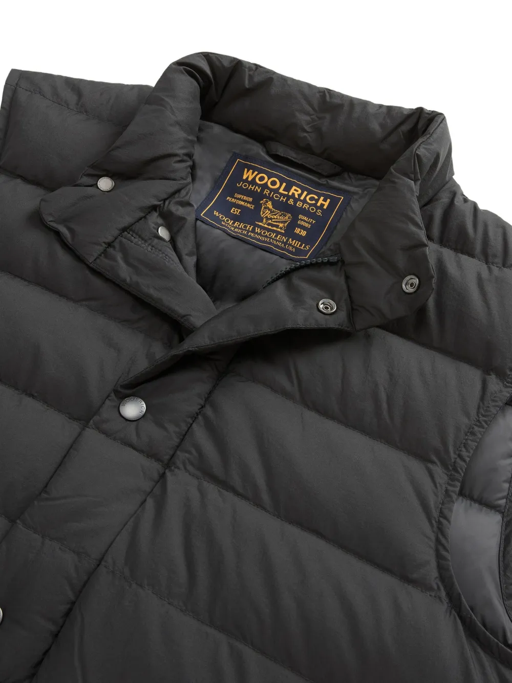 Woolrich Bering gewatteerde bodywarmer Grijs