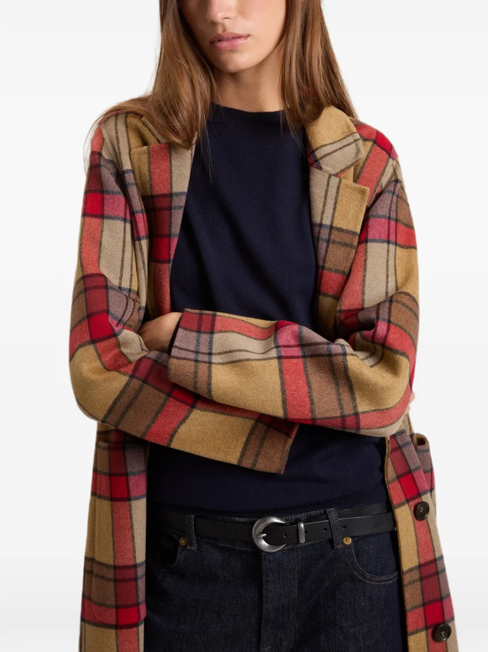 Woolrich Geruite jas Beige