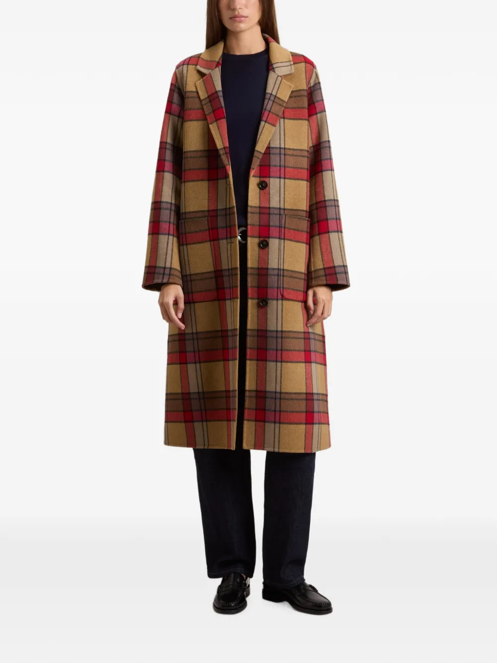 Woolrich Geruite jas Beige