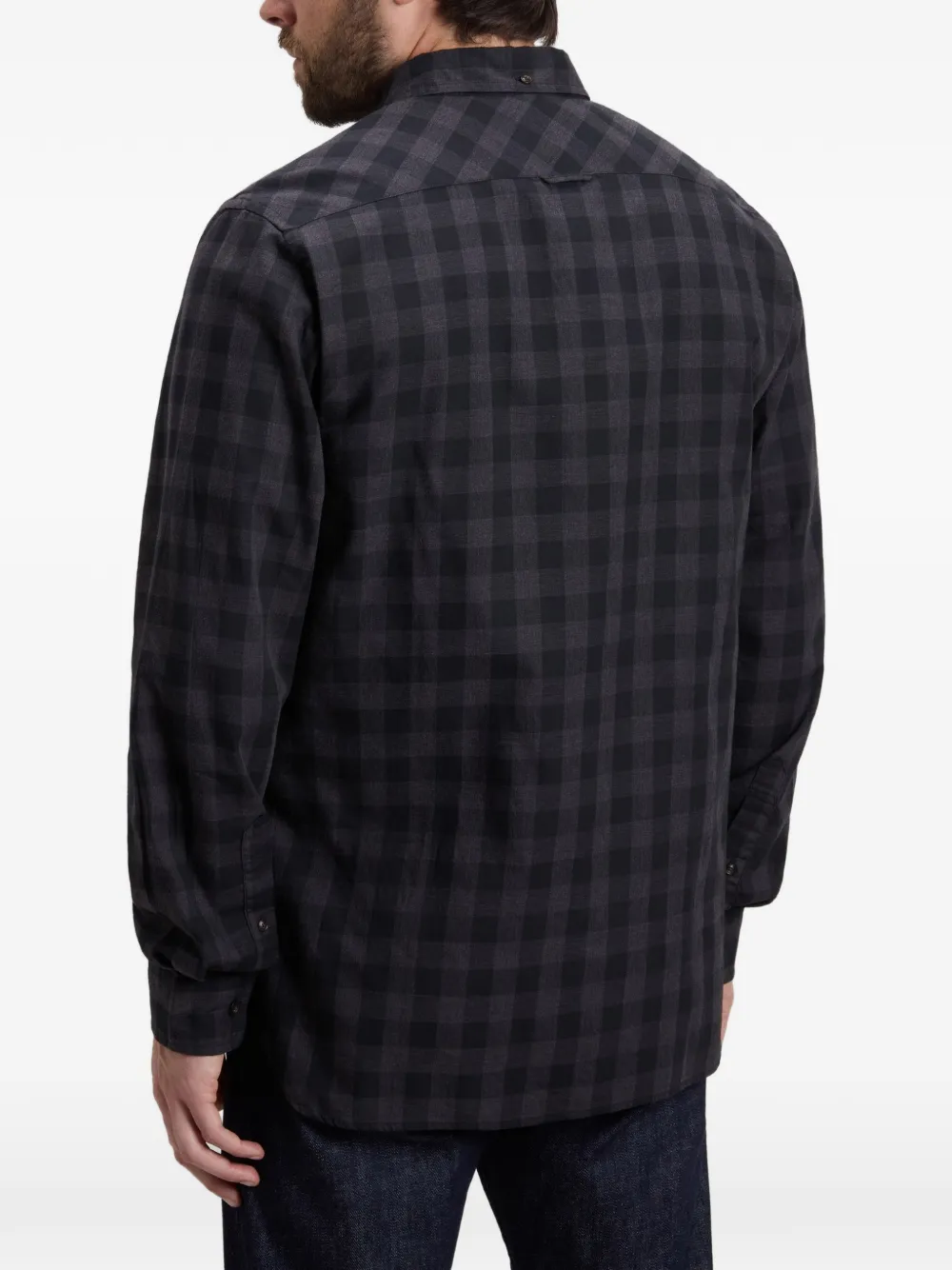 Woolrich Geruit overhemd Zwart