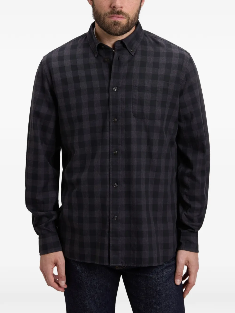 Woolrich Geruit overhemd Zwart