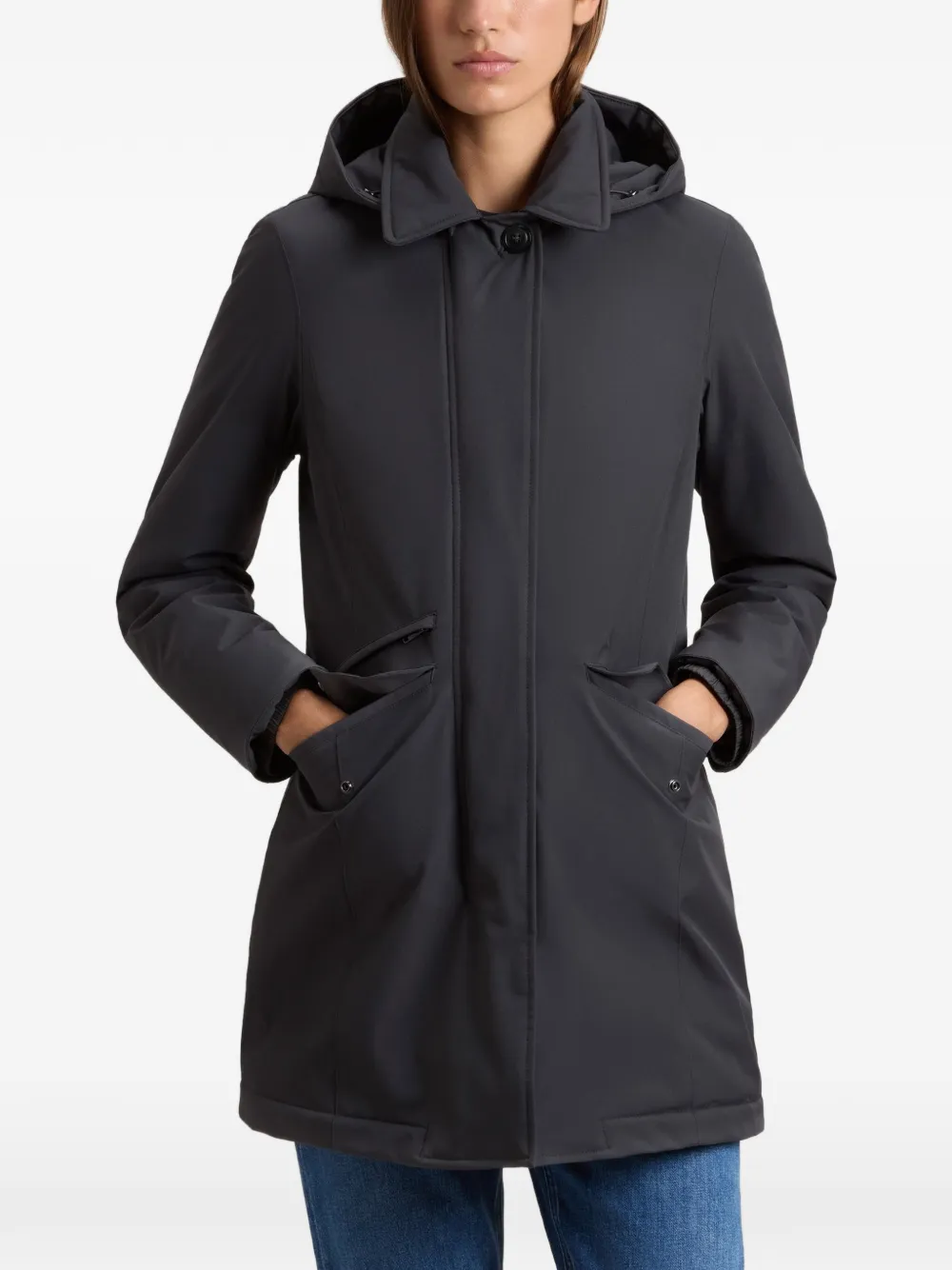 Woolrich Parka met afneembare capuchon Grijs