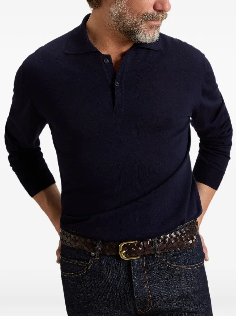 Woolrich Poloshirt met lange mouwen Blauw