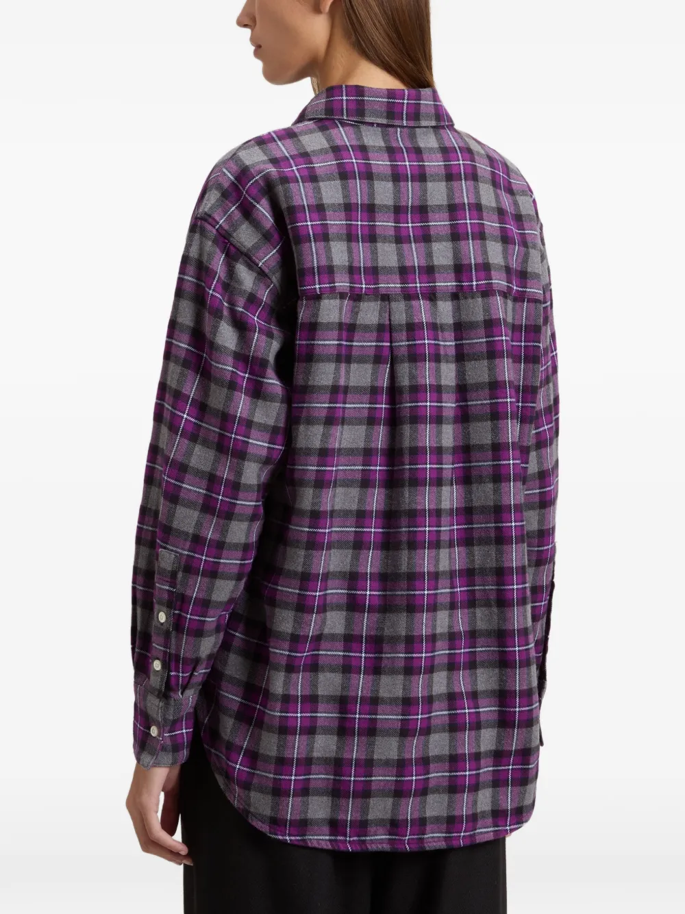 Woolrich Geruit flanellen shirt Paars