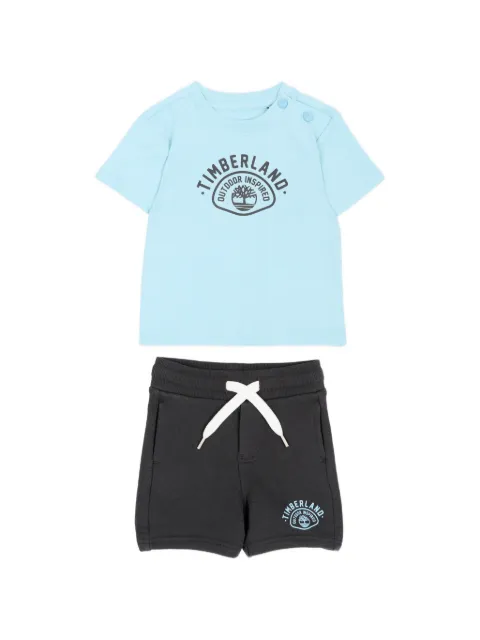 Timberland Kids conjunto de dos piezas con logo estampado