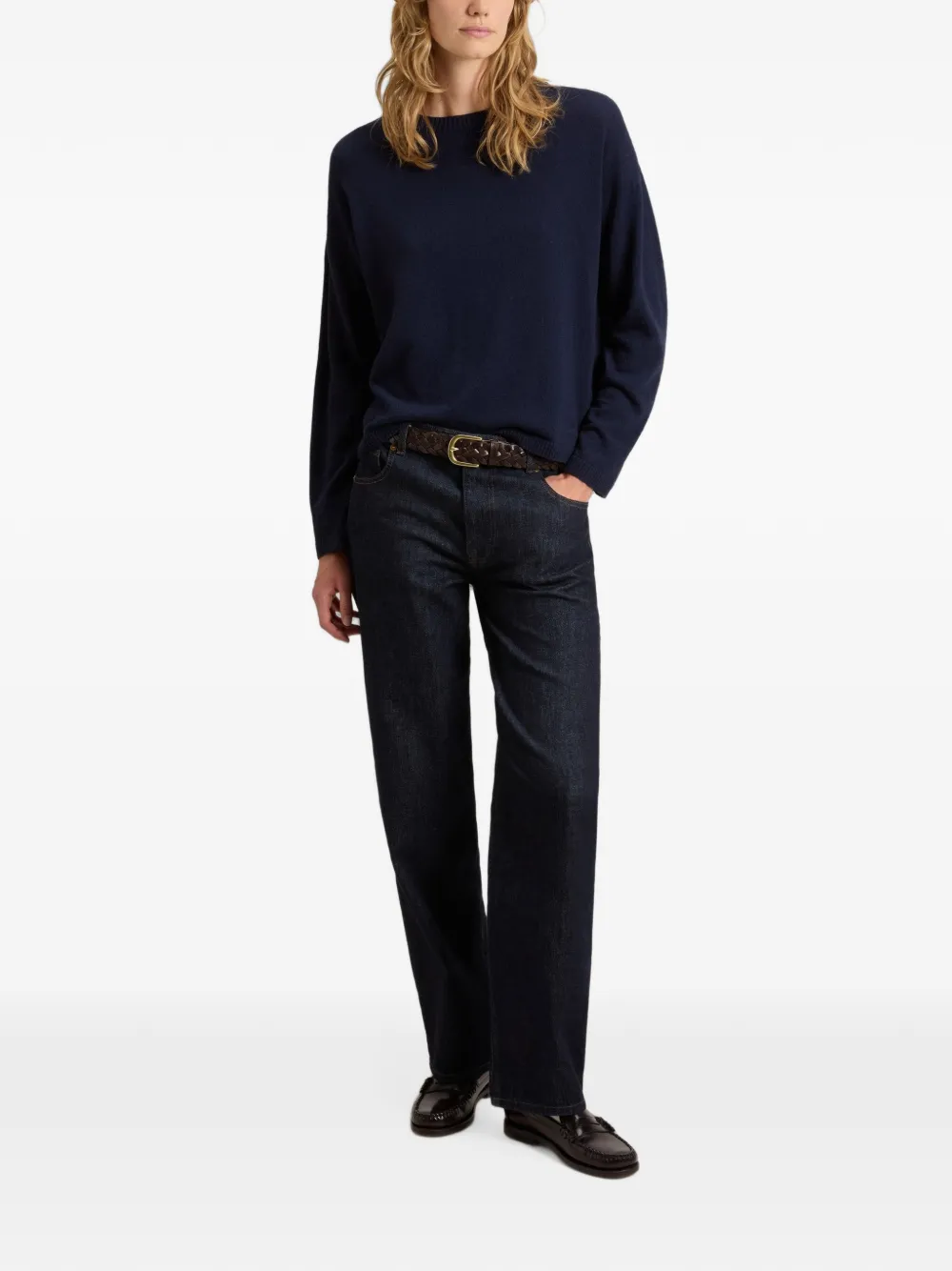 Woolrich Trui met ronde hals Blauw