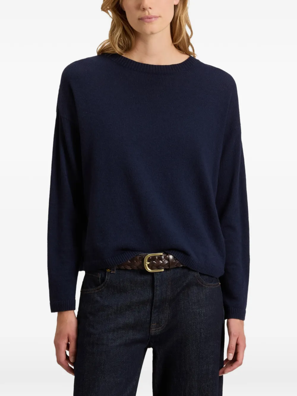 Woolrich Trui met ronde hals Blauw