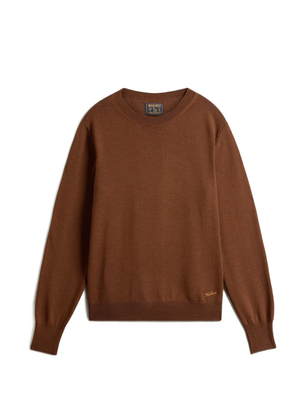 Woolrich fine-knit crew-neck sweater - Marrone