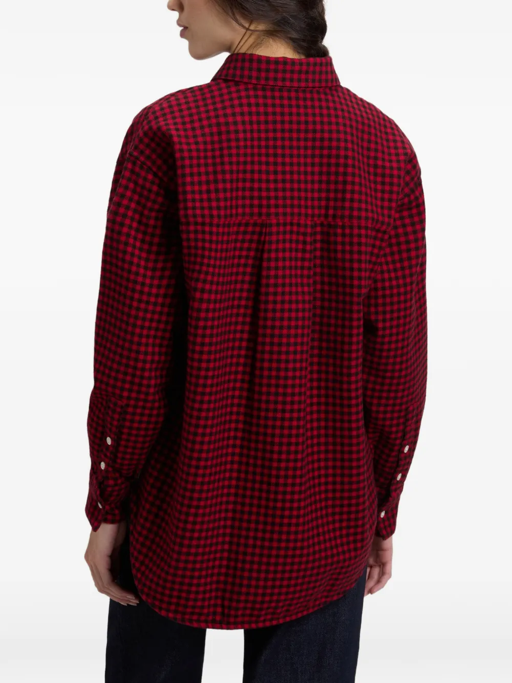 Woolrich Geruit flanellen shirt Rood