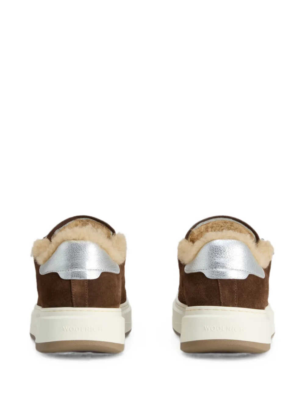 Woolrich Arrow shearling-lined sneakers Bruin