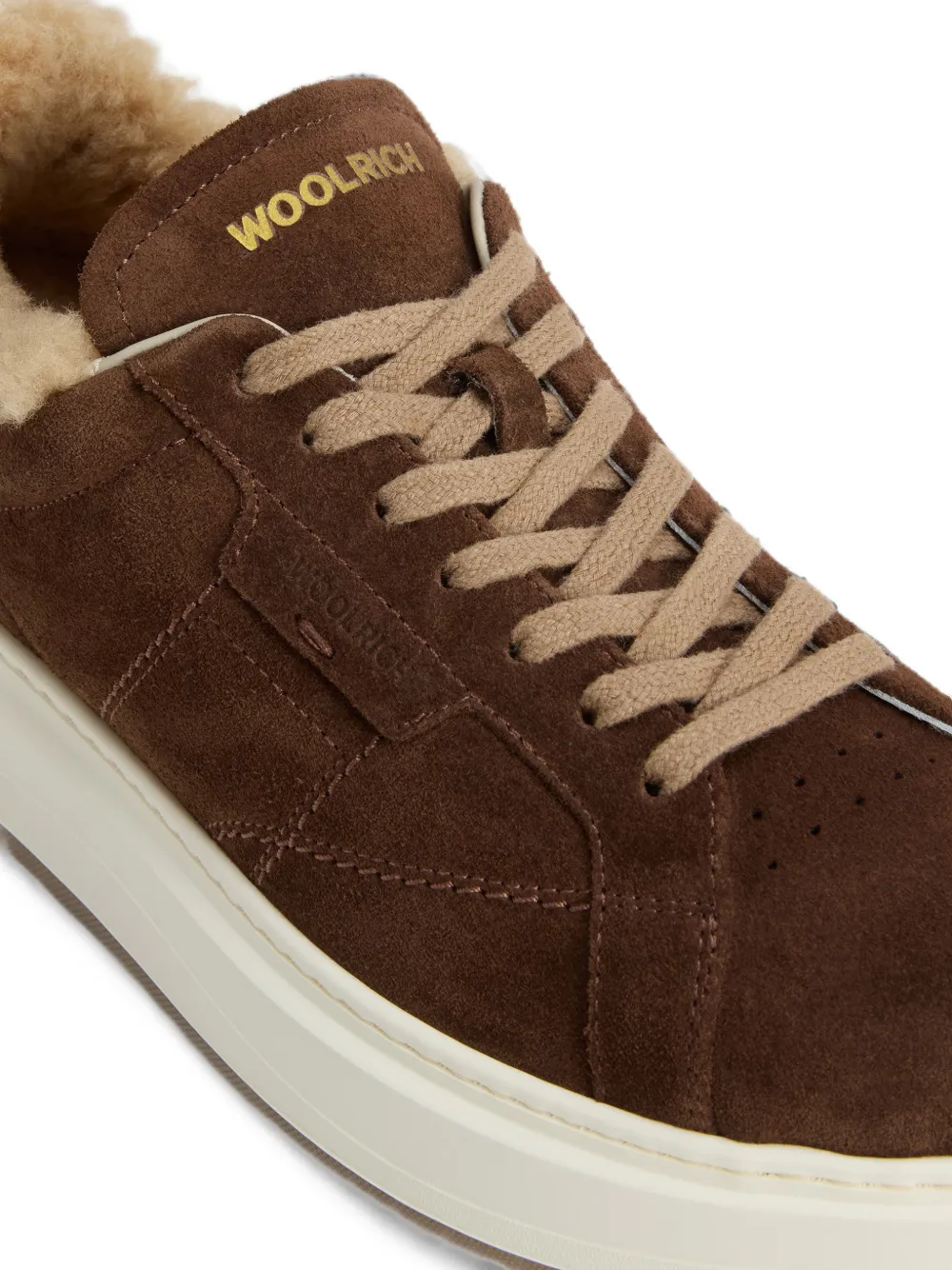 Woolrich Arrow shearling-lined sneakers Bruin