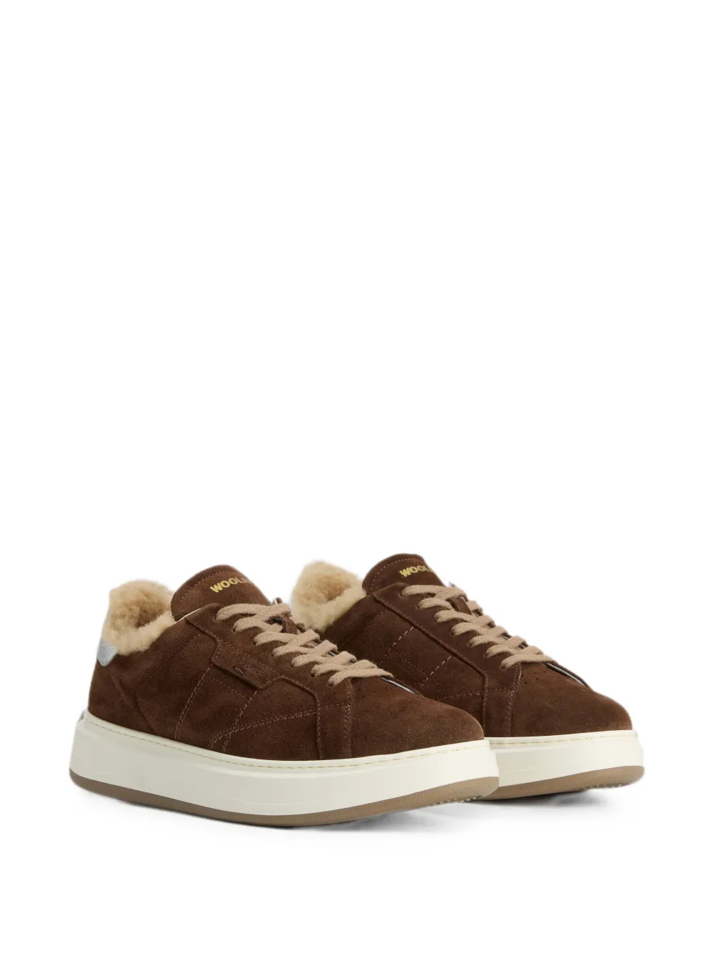 Woolrich Arrow shearling-lined sneakers Bruin