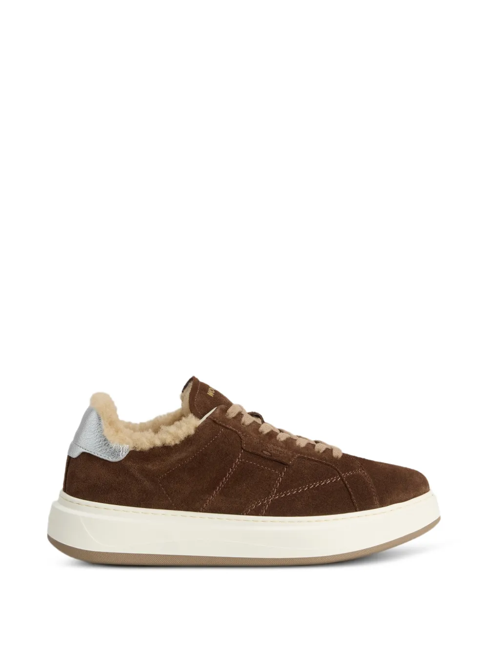 Woolrich Arrow shearling-lined sneakers Bruin