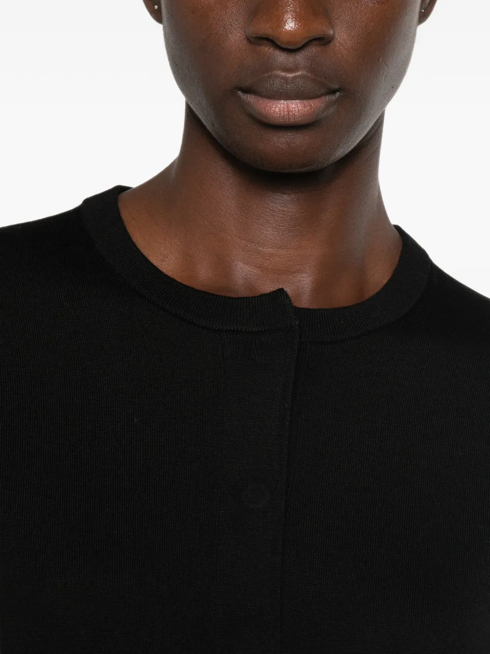 Le Petit Pulle Vest met lange mouwen Zwart