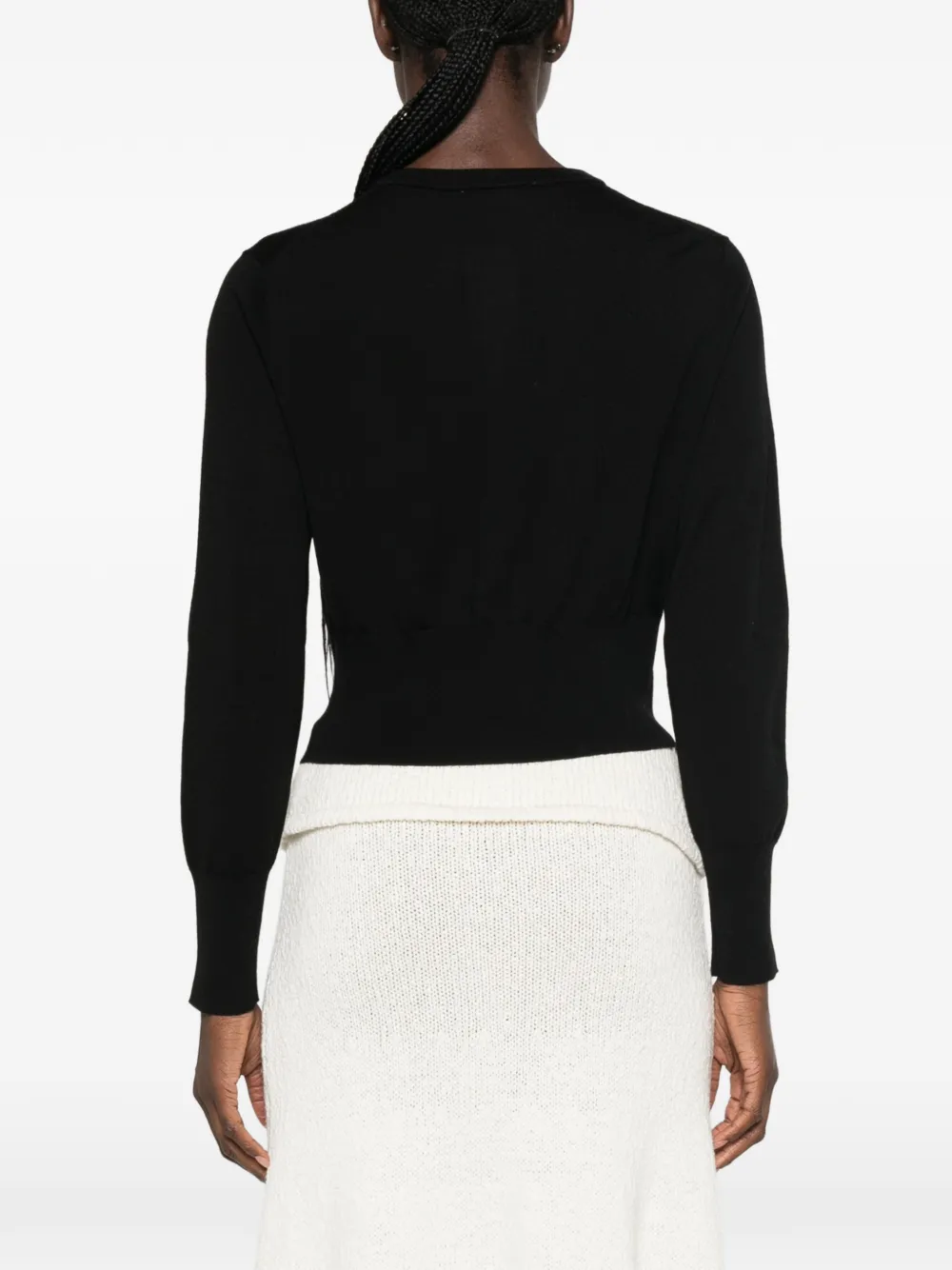 Le Petit Pulle Vest met lange mouwen Zwart