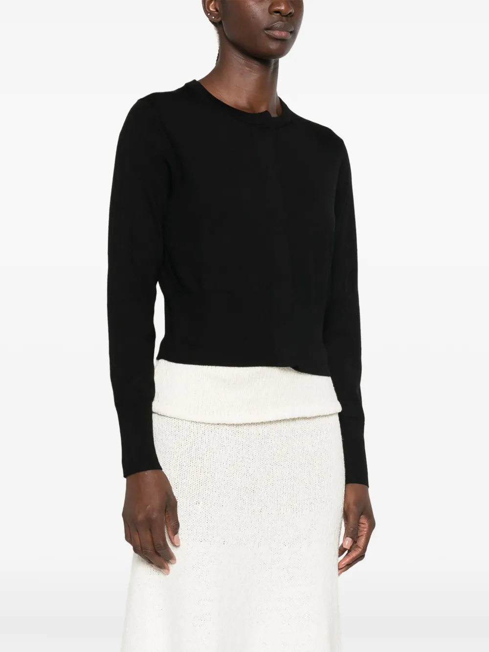Le Petit Pulle Vest met lange mouwen Zwart