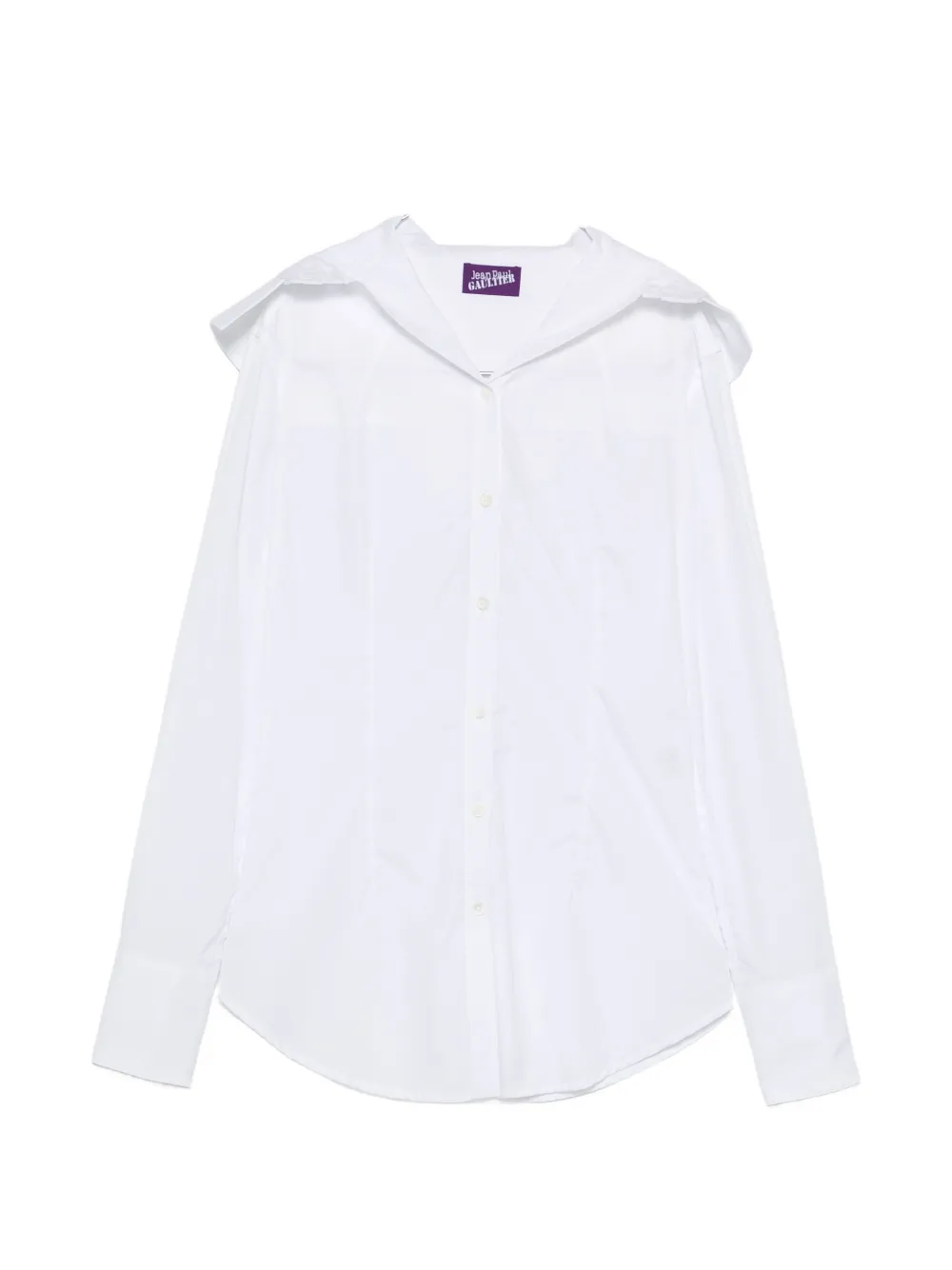 Jean Paul Gaultier hooded button-up shirt - Weiß