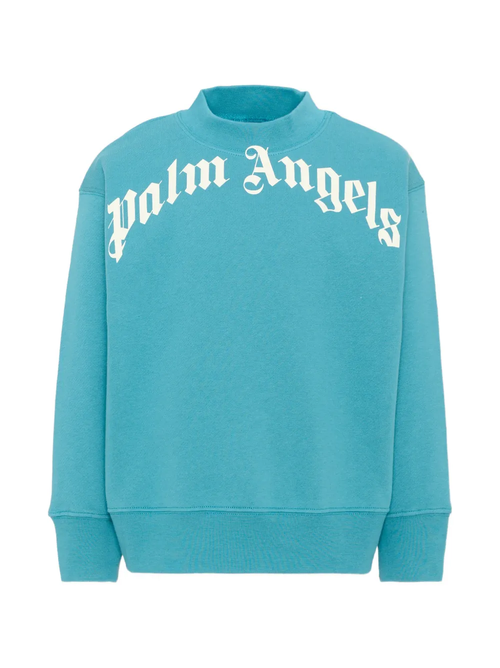 Palm Angels Kids logo-print sweater - Blu