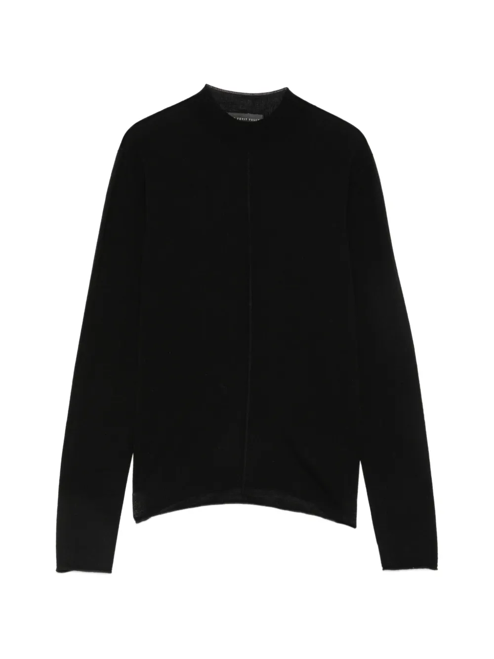 Le Petit Pulle Maglione a collo alto a maniche lunghe - Nero