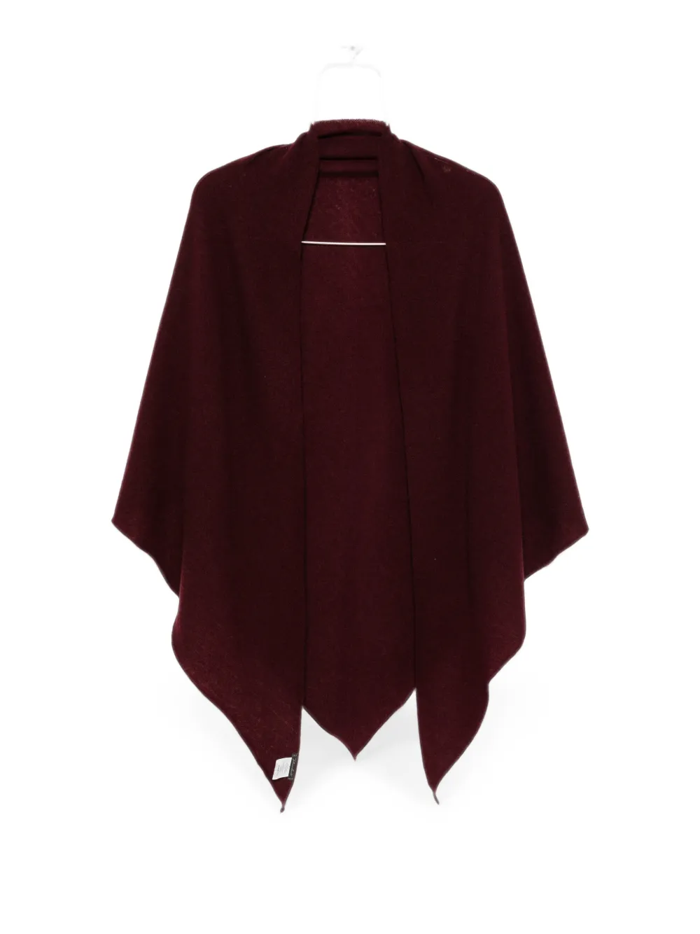 Faliero Sarti fine-knit pointed-edge scarf - Rot