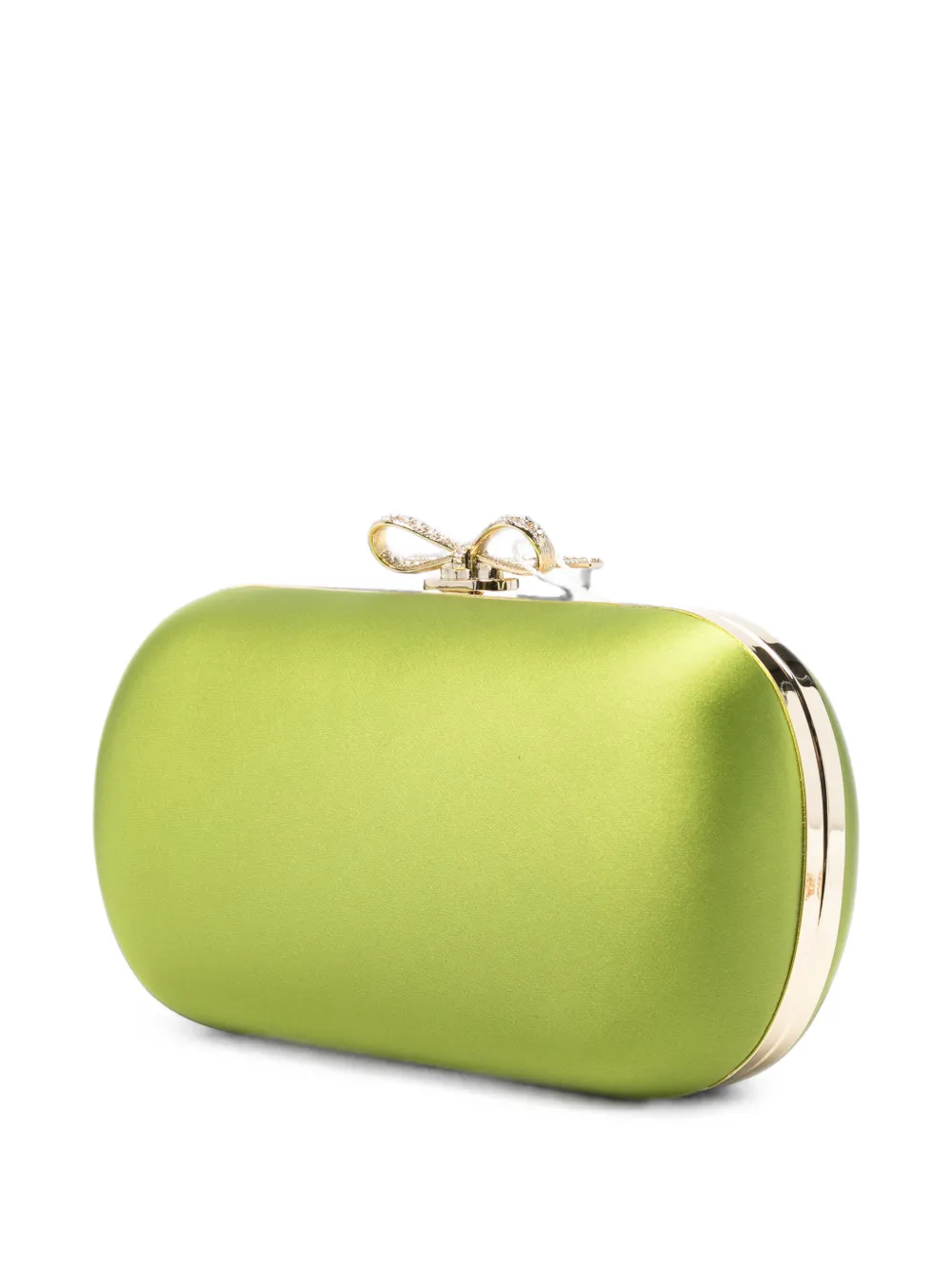 Self-Portrait Satijnen clutch Groen