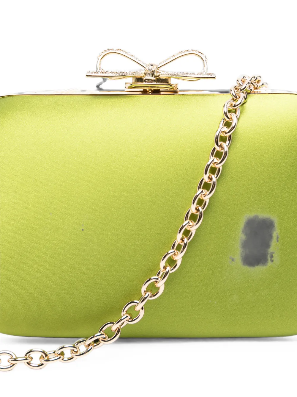 Self-Portrait Satijnen clutch Groen