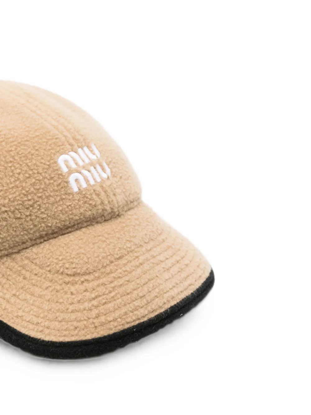 Miu Fleece honkbalpet Beige