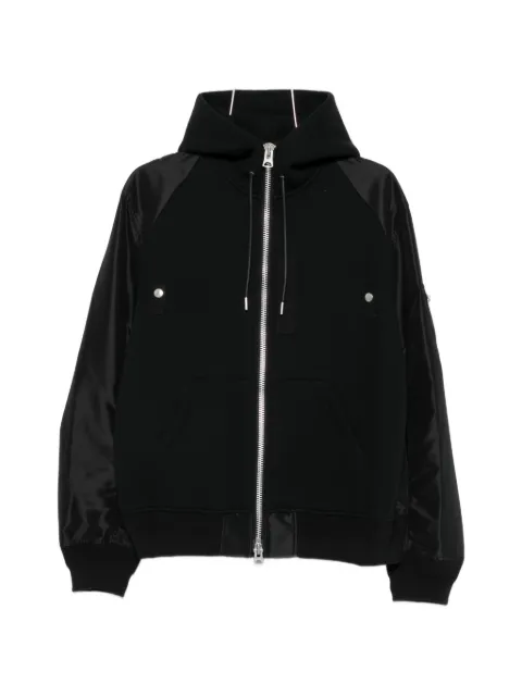 sacai hybrid panelled lightweight jacket