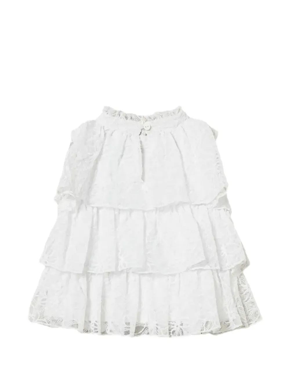 TWINSET Kids Gelaagde top met bloemenkant Wit