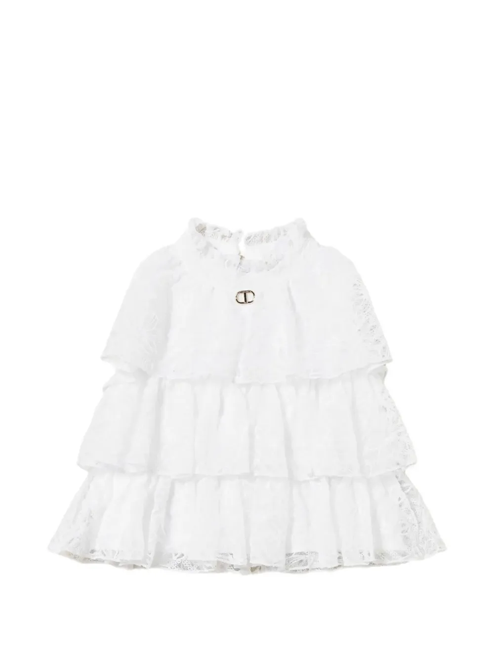 TWINSET Kids Top a fiori - Bianco