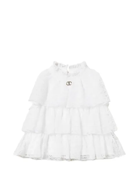 TWINSET Kids tiered floral-lace top