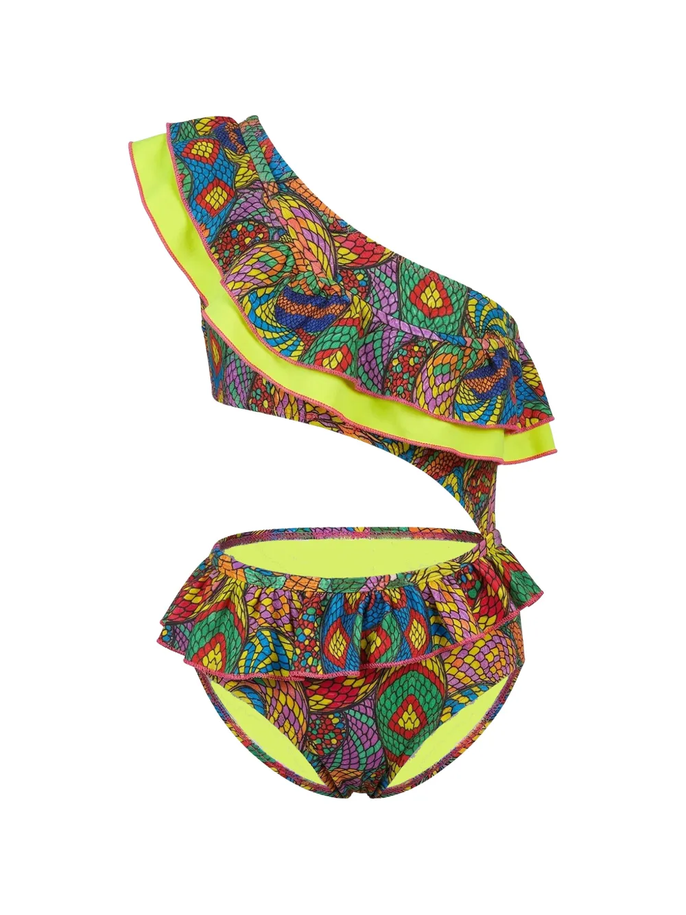 4GIVENESS KIDS Badpak met ruches Blauw