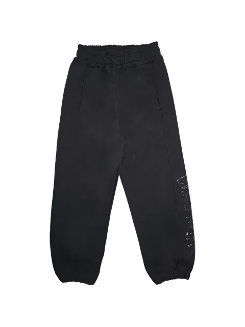 DISCLAIMER crystal-embellished track pants