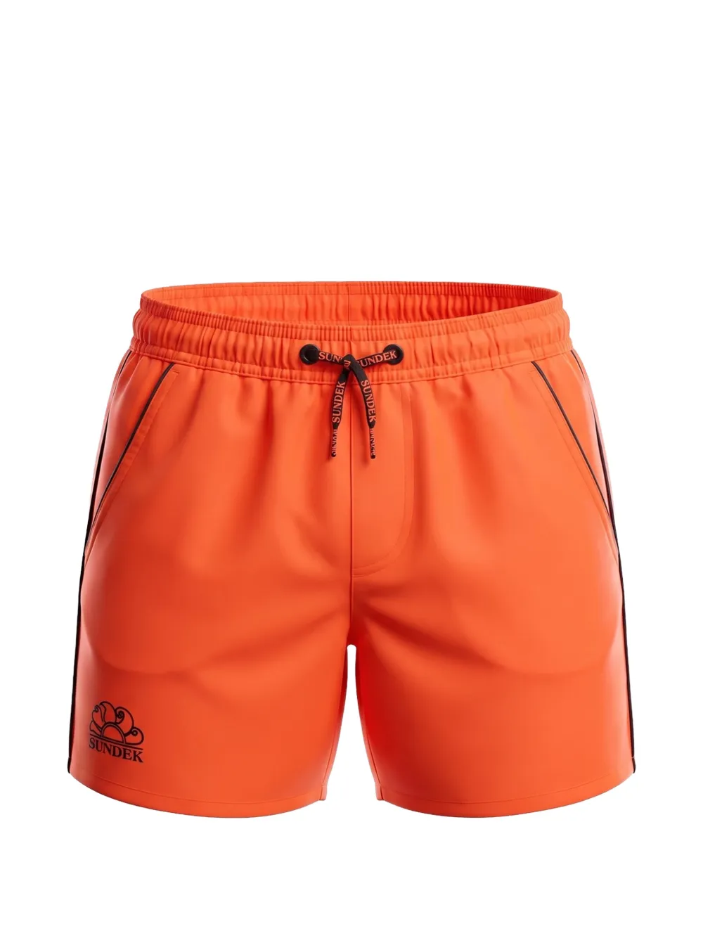 Sundek Costume da bagno con logo e coulisse - Arancione