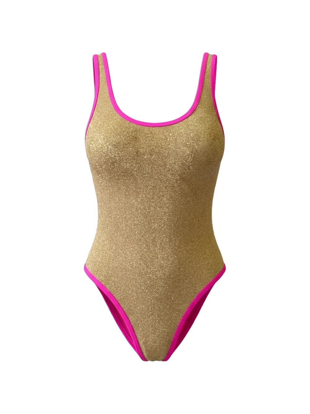4GIVENESS KIDS Costume intero con bordo a contrasto - Oro