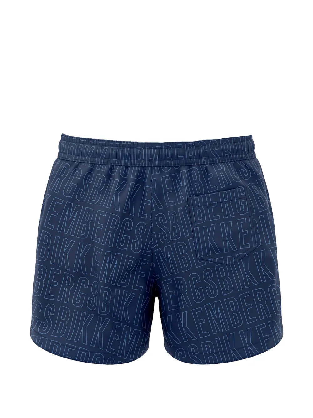 BIKKEMBERGS KIDS Zwembroek met logoprint en trekkoord Blauw
