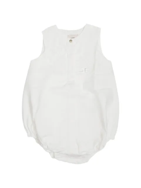 Elisabetta Franchi Kids pelele con logo bordado