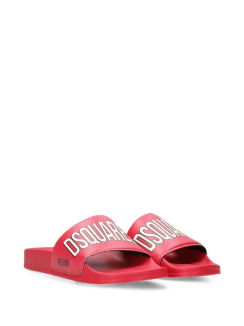 DSQUARED2 KIDS logo-print flip flops