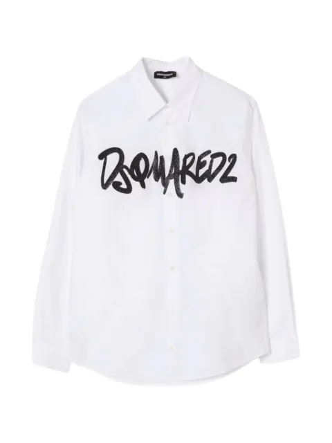 DSQUARED2 KIDS chemise à logo imprimé