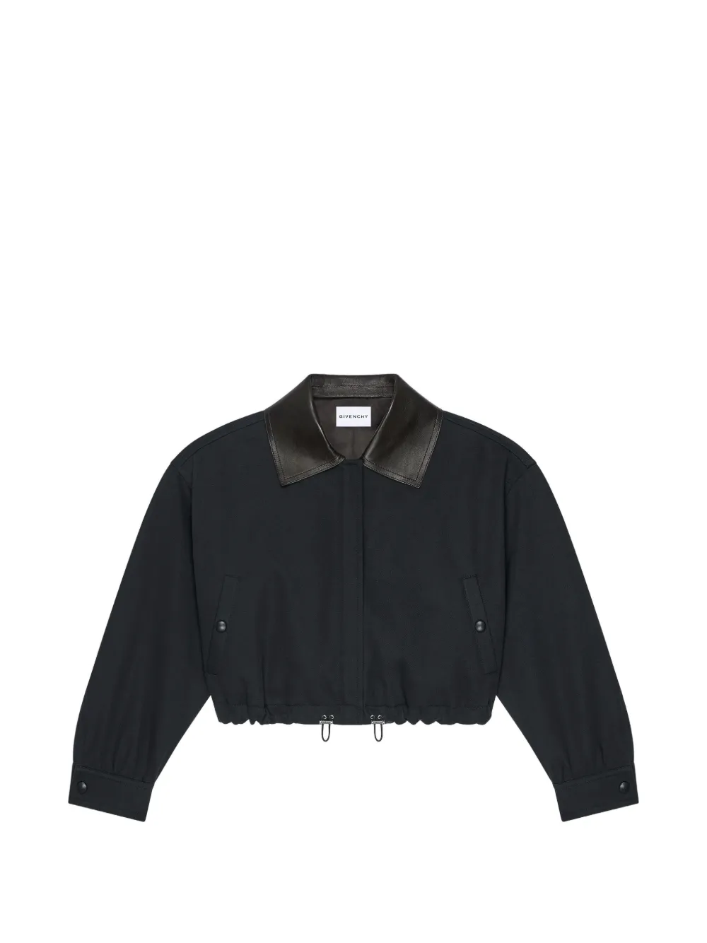Givenchy 오버사이즈 핏 크롭 재킷 | 블랙 | Image 1
