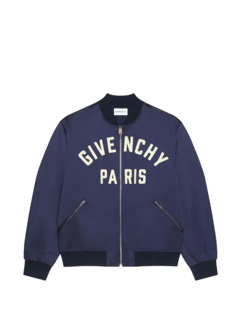Givenchy couture seam bomber in satin embroidered Givenchy Paris
