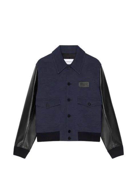 Givenchy mix material pilot blouson